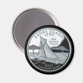 RHODE ISLAND MAGNET (Vorderseite/Rückseite)