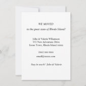 Rhode Island Map Bewegungsprotokoll (Rückseite)