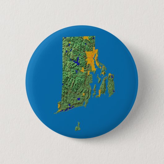 Rhode Island Map Button (Vorderseite)
