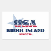 Rhode Island Mein Zuhause Staat Sticker (Vorderseite)