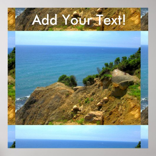 Rhode Island Mohegan Bluffs Poster (Vorne)