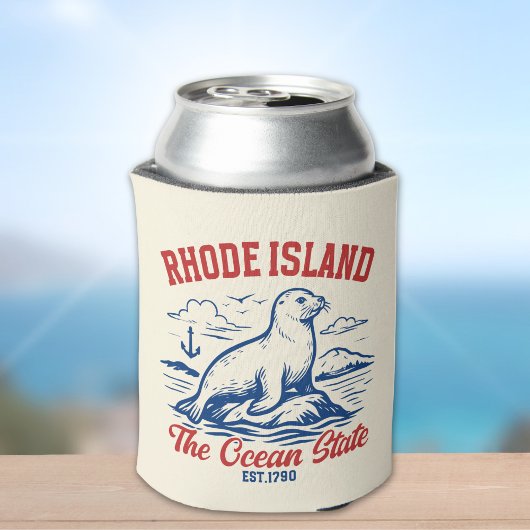 Rhode Island Nature Scene – Seal & Sea Design Dosenkühler
