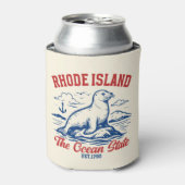 Rhode Island Nature Scene – Seal & Sea Design Dosenkühler (Kanne Vorderseite)
