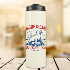 Rhode Island Nature Scene – Seal & Sea Design Thermosbecher