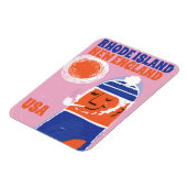 Rhode Island, New England Fischernte Vintage Poste Magnet (Linke Seite)