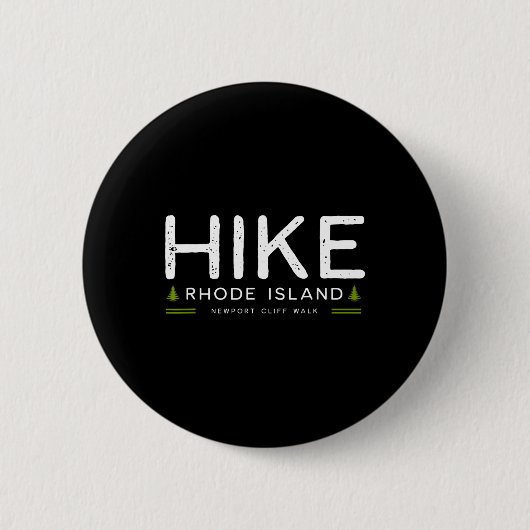Rhode Island Newport Klippenwanderung Wandern Baum Button (Vorderseite)