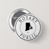 Rhode Island Notar Button (Vorne & Hinten)