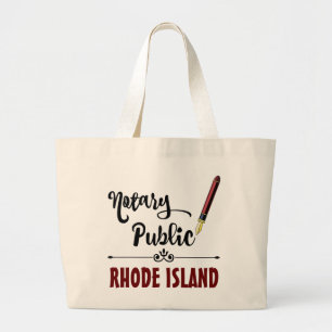 Rhode Island Notary Public Ink Pen Jumbo Stoffbeutel