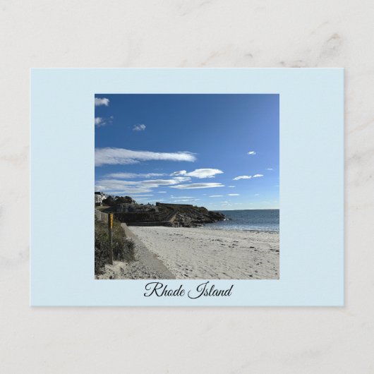Rhode Island Ocean Cliffside Postcard Postkarte (Vorderseite)
