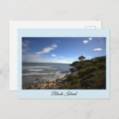 Rhode Island Ocean Cliffside Postcard Postkarte (Vorne/Hinten)