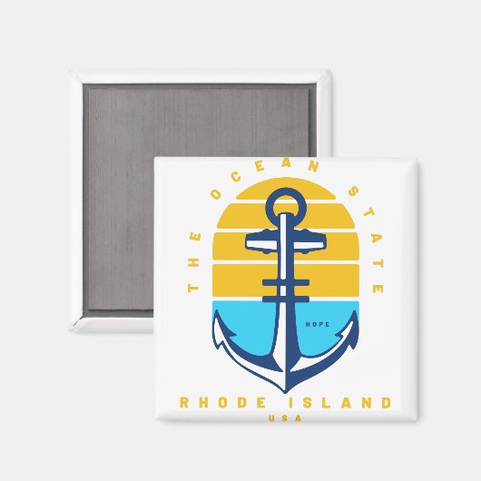 Rhode Island Ocean Staat Magnet (Vorderseite/Rückseite)