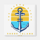 Rhode Island Ocean Staat Magnet (Vorne)