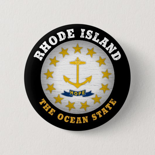 RHODE ISLAND OCEAN STAAT STAAT FLAG BUTTON (Vorderseite)