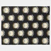 RHODE ISLAND OCEAN STAAT STAAT FLAG FLEECEDECKE (Vorderseite (Horizontal))