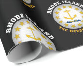 RHODE ISLAND OCEAN STAAT STAAT FLAG GESCHENKPAPIER (Rolleneckpunkt)