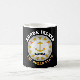 RHODE ISLAND OCEAN STAAT STAAT FLAG KAFFEETASSE