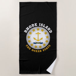 RHODE ISLAND OCEAN STAAT STAAT FLAG STRANDTUCH