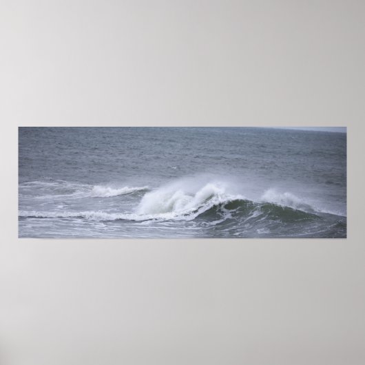 Rhode Island Ocean Waves Poster (Vorne)