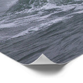 Rhode Island Ocean Waves Poster (Ecke)