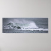 Rhode Island Ocean Waves Poster (Vorne)