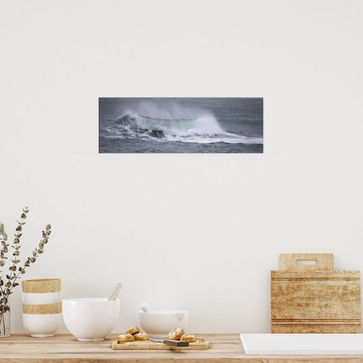 Rhode Island Ocean Waves Poster (Küche)