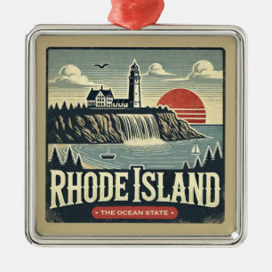 Rhode Island Ornament Aus Metall