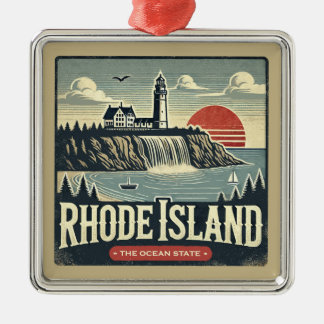 Rhode Island Ornament Aus Metall