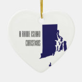 Rhode Island Personalisierter Weihnachtsschmuck (Vorne)
