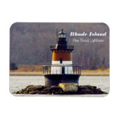 Rhode Island Pflaume Magnet (Horizontal)