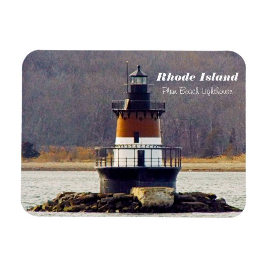 Rhode Island Pflaume Magnet (Horizontal)
