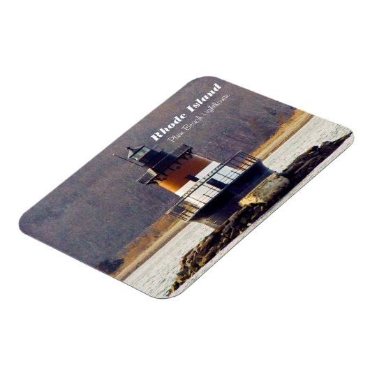 Rhode Island Pflaume Magnet (Linke Seite)