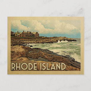 Rhode Island Postcard Coast Vintage Postkarte
