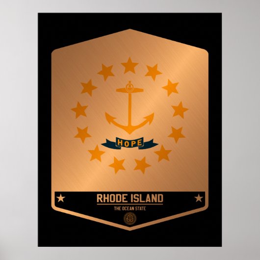 Rhode Island Poster (Vorne)