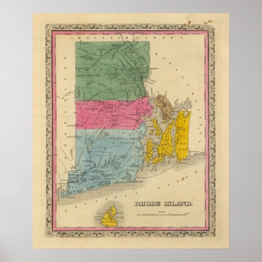 Rhode Island Poster (Vorne)