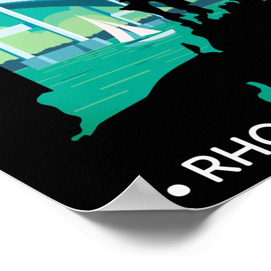 Rhode Island Poster (Ecke)