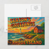 RHODE ISLAND Postkarte (Vorne/Hinten)