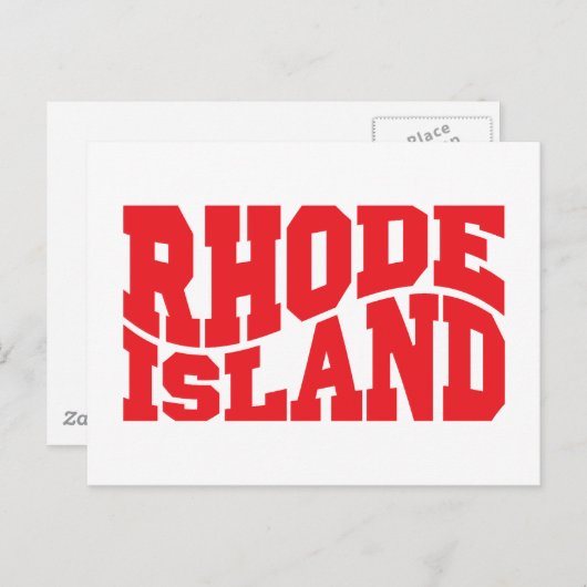 Rhode Island Postkarte (Vorne/Hinten)