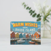 RHODE ISLAND Postkarte (Stehend Vorderseite)