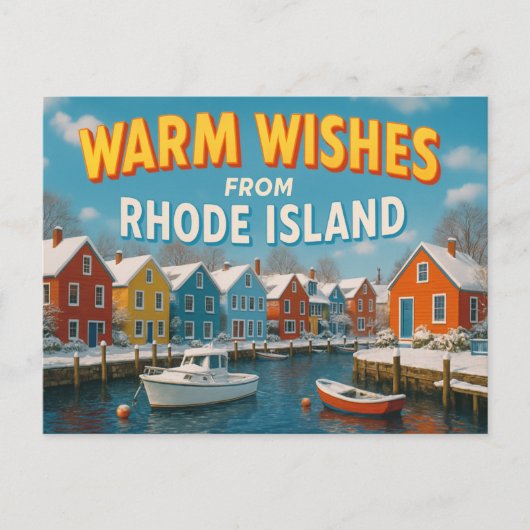 RHODE ISLAND Postkarte (Vorderseite)