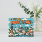 RHODE ISLAND Postkarte (Stehend Vorderseite)