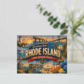 Rhode Island Postkarte (Stehend Vorderseite)
