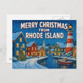RHODE ISLAND Postkarte (Vorne/Hinten)