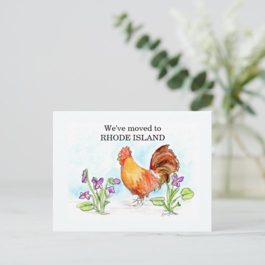 Rhode Island Postkarte (Stehend Vorderseite)