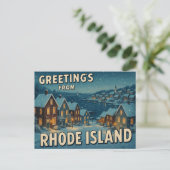 RHODE ISLAND Postkarte (Stehend Vorderseite)