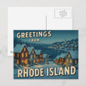 RHODE ISLAND Postkarte (Vorne/Hinten)
