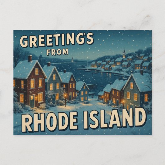 RHODE ISLAND Postkarte (Vorderseite)