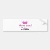 Rhode Island Prinzessin Autoaufkleber (Vorne)