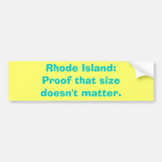 Rhode Island: Prüfen Sie diese sizedoesn't Autoaufkleber