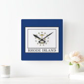 Rhode Island Quadratische Wanduhr (Zuhause)