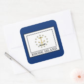Rhode Island Quadratischer Aufkleber (Umschlag)
